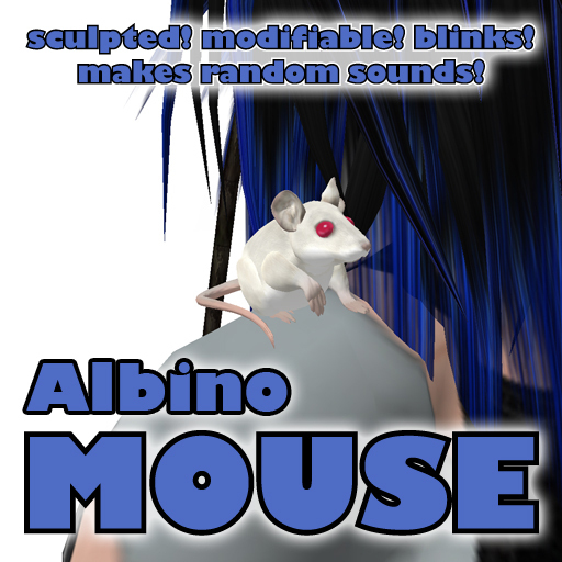 Albino Mouse Shoulder Pet