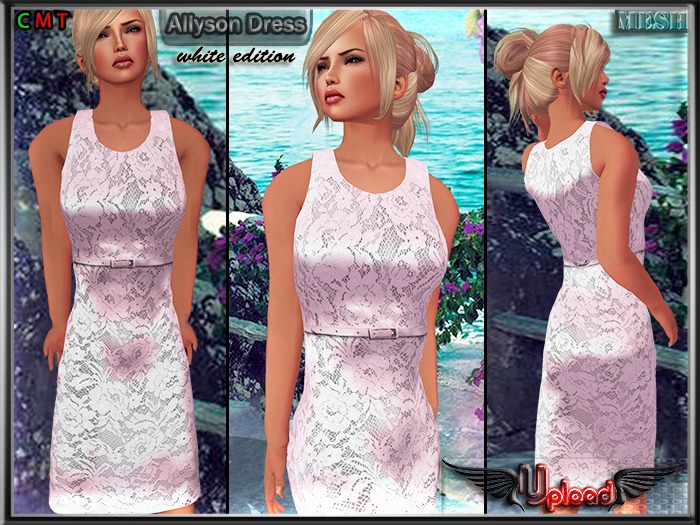 '\\Upload//' - Allyson Dress (white edition) DEMO