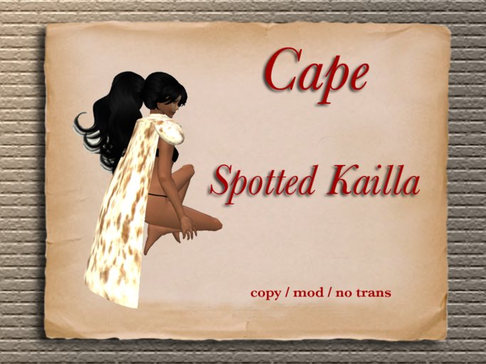 Fur Cape - Spotted Kailla