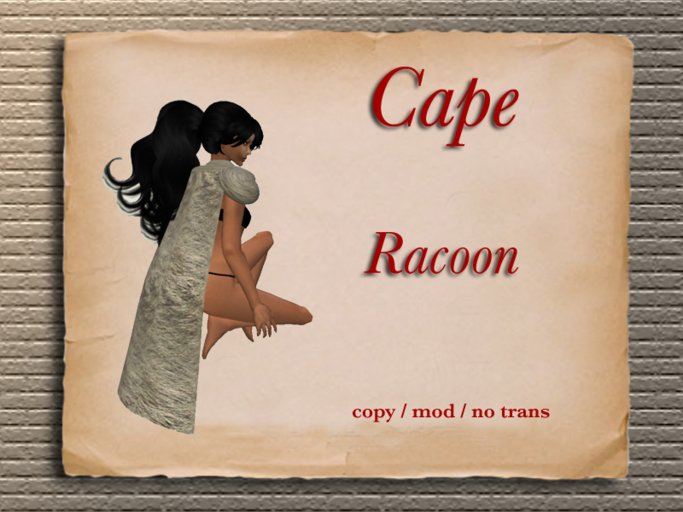 Fur Cape - Racoon