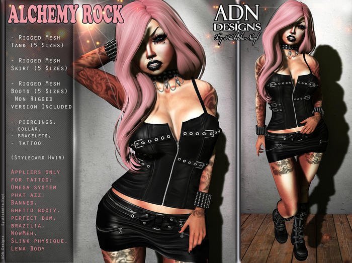[ADN] ALCHEMY ROCK (MESH, Appliers ONLY for tattoo)