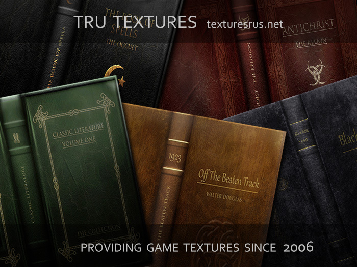 Second Life Marketplace 12186 12 X Hand Painted Full Leather Book Cover Textures Plus Pages 1024 X 1024 Pixels