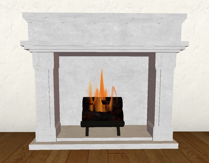 Fireplace White Stone