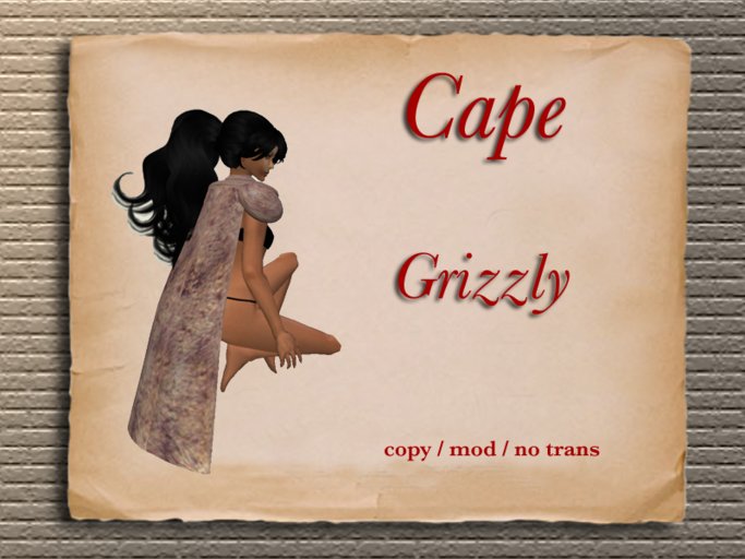 Fur Cape - Grizzly
