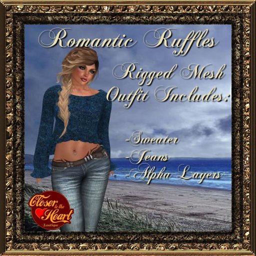 Romantic Ruffles Outfit-Blue BOXED