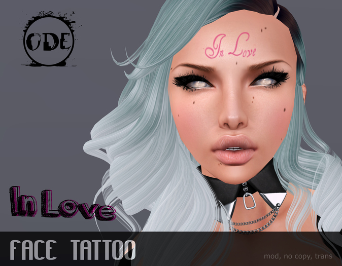 (ODE) FACE Tattoo - In Love