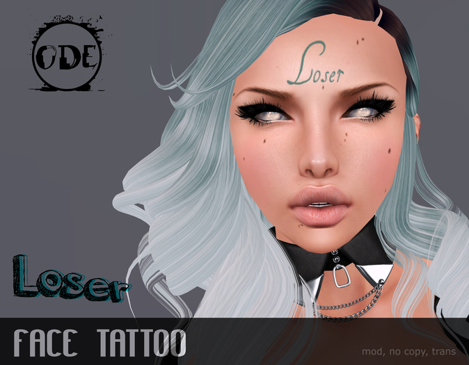 (ODE) FACE Tattoo - Loser