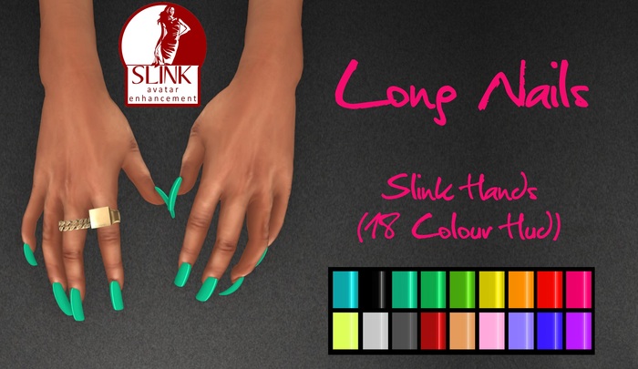 IAF Long Nails (Slink Hands) (Relaxed)