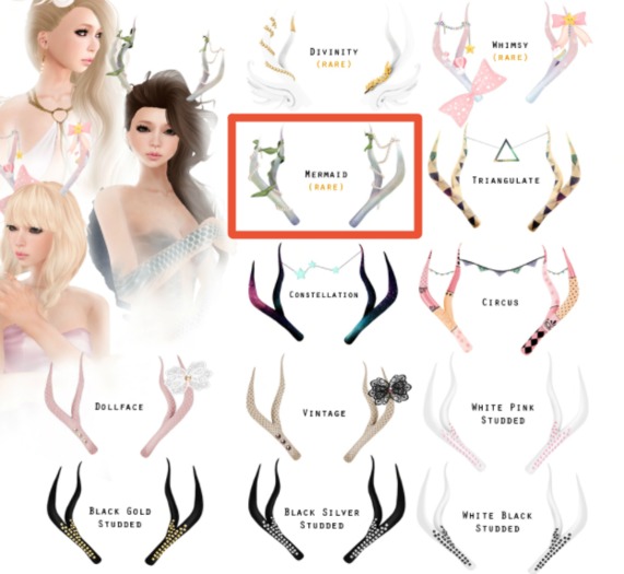 +Half-Deer+ Eternum Antlers (Mermaid) [box] RARE