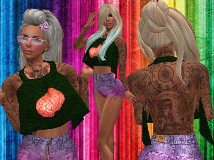 {PB} Nom Brains Halter Top