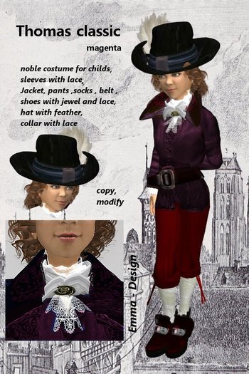 ModeKiste Thomas classic magenta