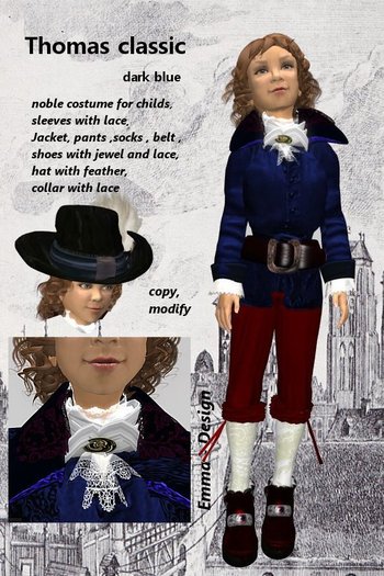 Thomas classic dark blue