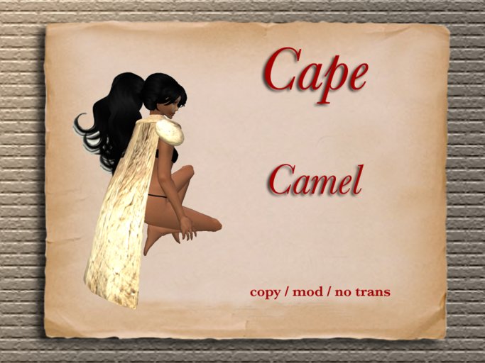 Fur Cape - Camel