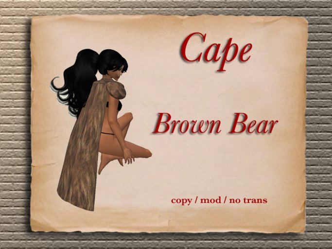 Fur Cape - Brown Bear