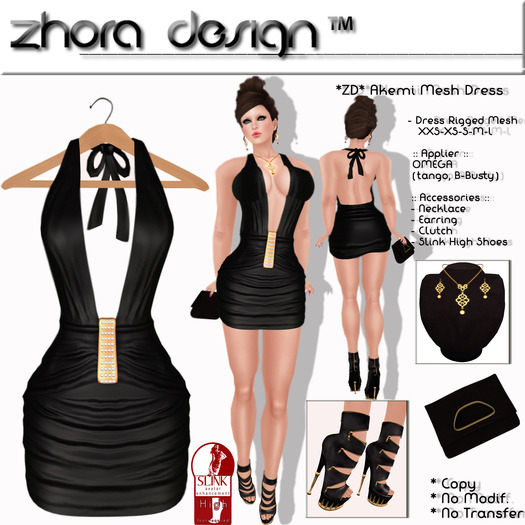 *ZD* Akemi Mesh Dress Black