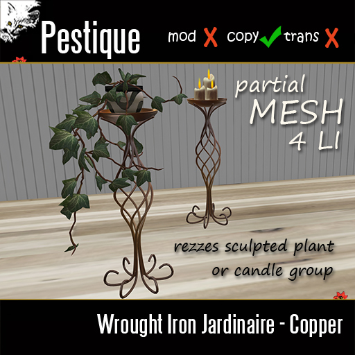 Wrought Iron Jardinaire - Copper  BOXED