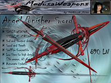 ~ Medusa Weapons ~ Angel Punisher Singl Sword SpellFire (Boxed)