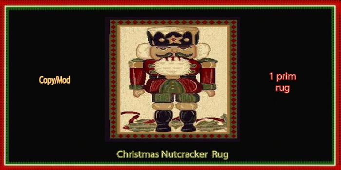Christmas nutcracker rug