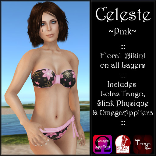 ::Chez::Kitten:: Celeste Bikini ~ Pink (Lolas, Slink & Omega)