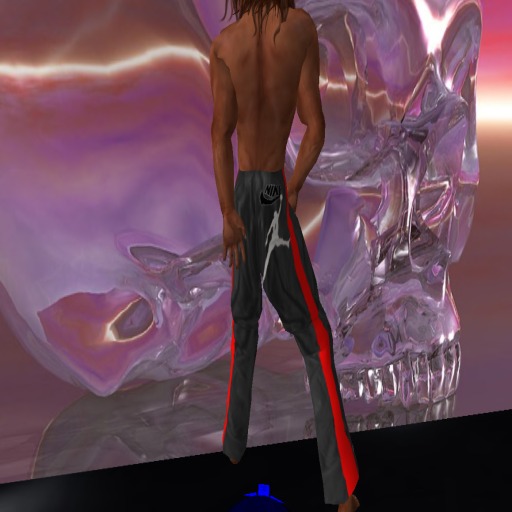 mens air blk and red sweat pants