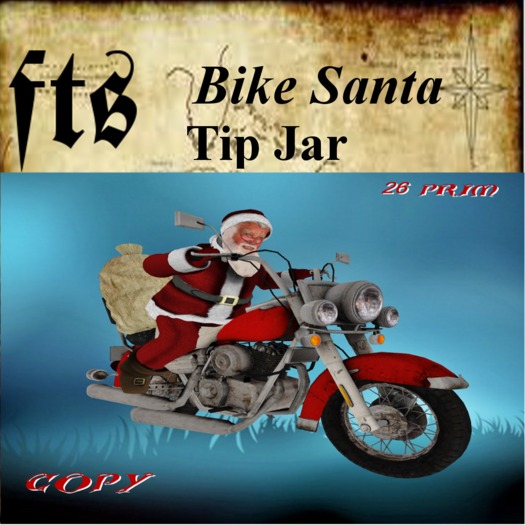 Bike Santa  Tip Jar (MP)