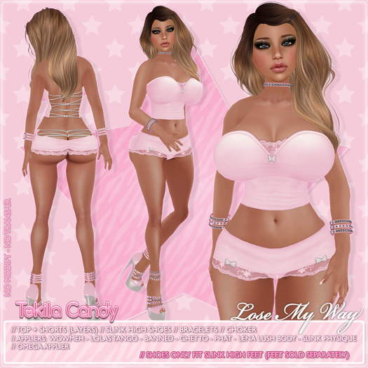 *TC* LoseMyWay - Pink [ Appliers: Omega + Wowmeh + Tango + PhatAzz + Ghetto + Banned + Lena Lush + Slink Physique ]