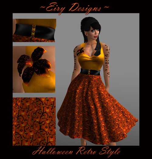 ~ED~ Halloween Retro Style Dress