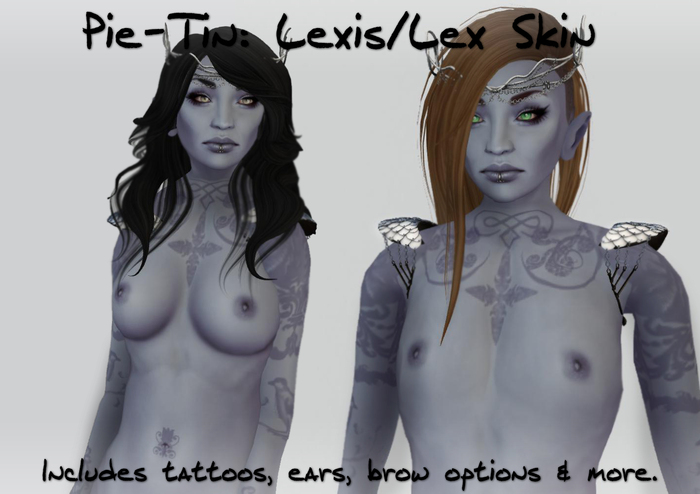 Pie-Tin: Lexis Skin - Moon Elf - Flat Chested