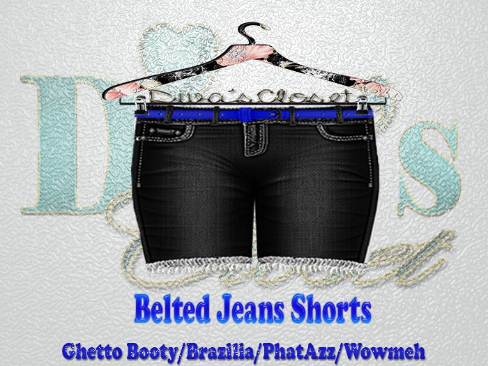 .:::Diva's Closet Belted Shorts(Purple):::.