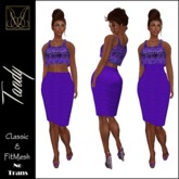 JCD Tandy Russet CropTop & Pencil Skirt (bagged)