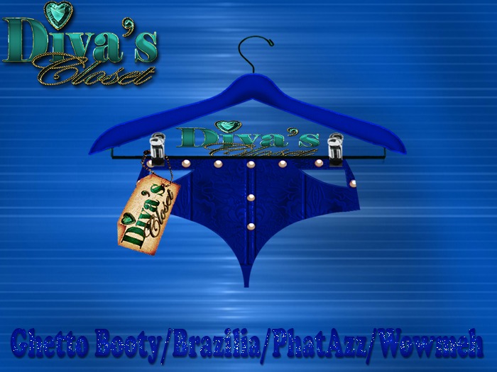 .:::Diva's Closet Vanity Shorts (Blue):::.