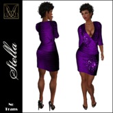 JCD Stella Purple Mesh Dress (bagged)