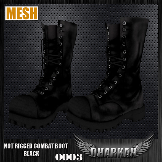 Dharkan - Combat Boot 0003 Black