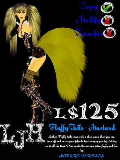 [LJH] Lisha's Fluffy Tail Mustard