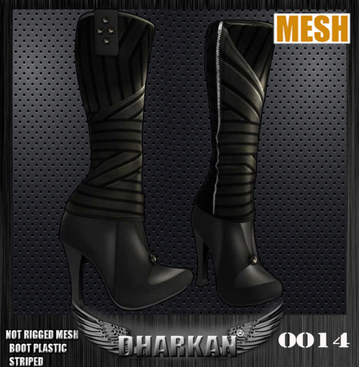 Dharkan - 0014 Mesh Boot Plastic Striped