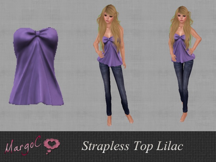 Demo Strapless Top Lilac - MargoC