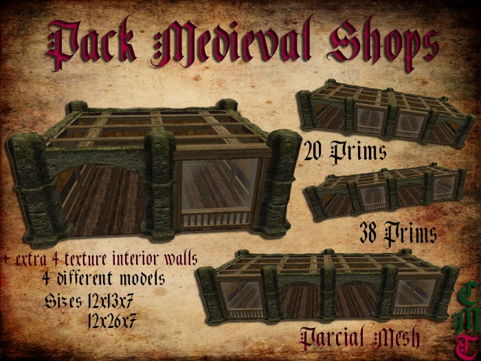 pack medieval shops