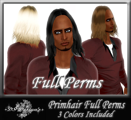 ** DS Design's ** FULL PERMS HAIR - BOUCLES LONG