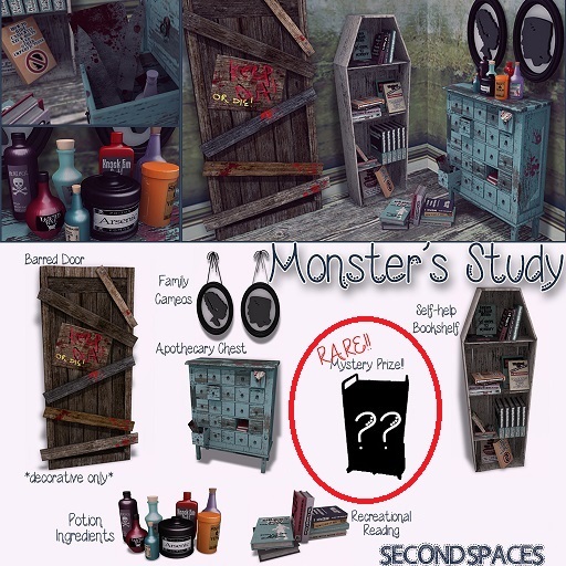 Second Spaces - Monster's Study - RARE - Mystery Prize