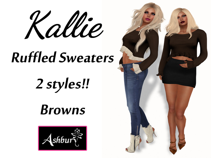 [ASHBURY] Kallie Ruffled Sweater-Browns