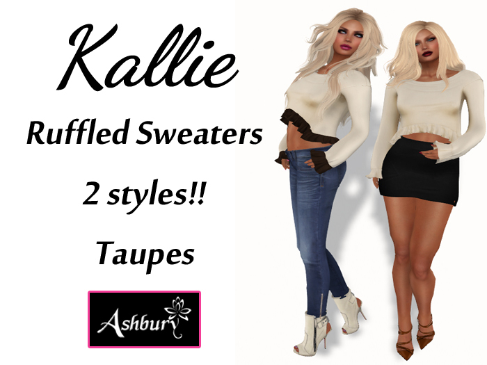 [ASHBURY] Kallie Ruffled Sweater-Taupes