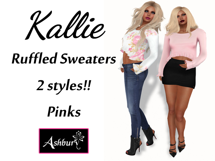 [ASHBURY] Kallie Ruffled Sweater-Pinks