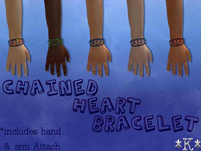 *Kukuvaya* Chained Heart Bracelets {All Colors}