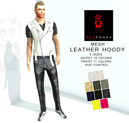 MESH - [DEMO] LEATHER HOODY