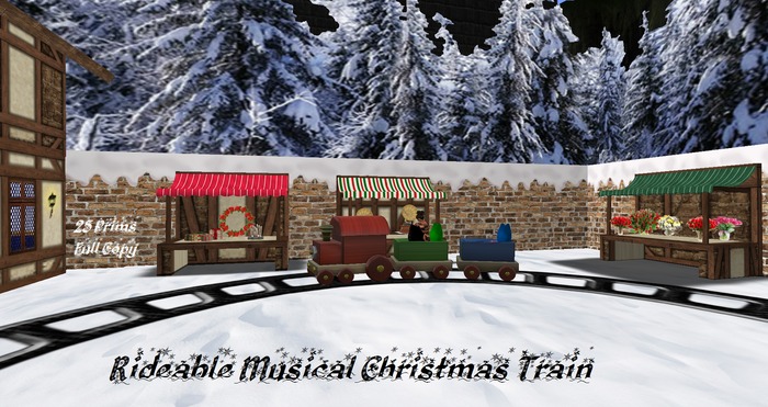 Rideable Musical Christmas Train