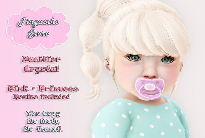 [PS] Pacifier Princess Crystal Pink BOX