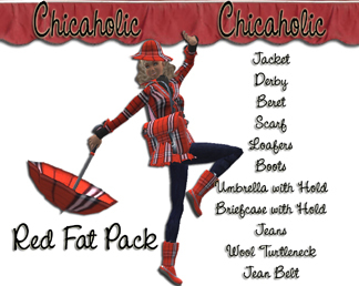 Chicaholic Red Plaid Fat Pack