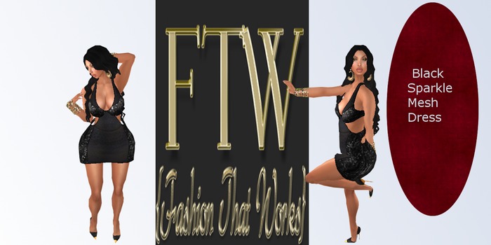 {Fashion That Works} Mesh Rigged Black Dress