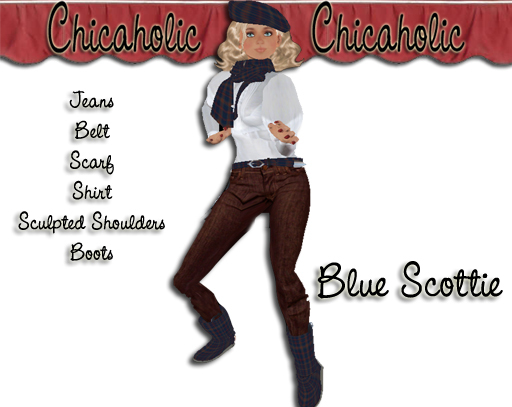 Chicaholic Blue Scottie Outfit