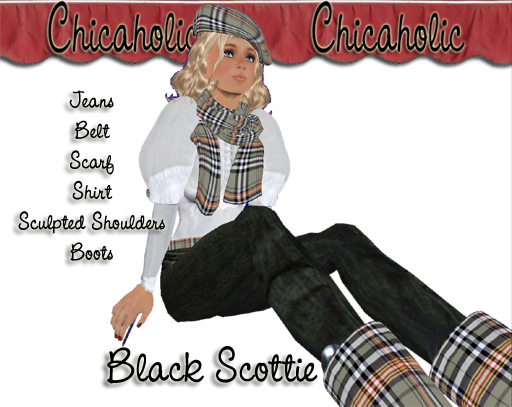 Chicaholic Black Scottie Outfit